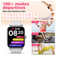 thumbnail image 3 of Reloj Inteligente Bluetooth Llamada Alexa BLOOSOM 1.8 Blanco, 3 of 4