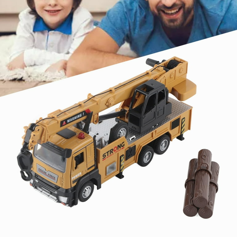 Big Crane Truck Alloy Toy 1 16 Scale Friction Dynamic Design Improving Coordination Recovery Vehicle Educational Toys for Kids Boys Holiday Gift Walmart
