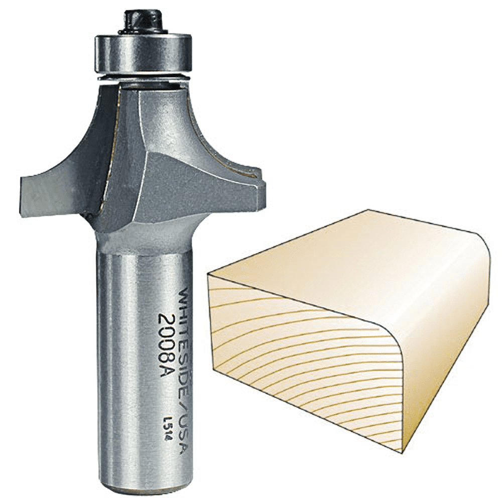Whiteside Router Bits 2008A Round Over Bit with 7/16-Inch Radius, 1-3/8