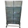 LARGE Combo-4 of Stainless Galvanized Zinc Plated Stack & Lock Double Breeding Breeder Flight Bird Cage Center Dividers Side Breeding Nest Doors With Rolling Stand