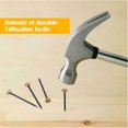 thumbnail image 4 of Paquete de 50 clavos para colgar cuadros - Clavos pequeños con clavos de acero negro y cabeza de latón - para cuadros, arte de pared, lienzo, marco de espejo, con caja de almacenamiento de plástico, 4 of 5