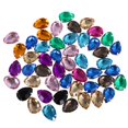 thumbnail image 1 of Botón de acrílico Del Rhinestone de La gota Del agua 50pcs 13 * 18m Hugo Botón de gota de agua, 1 of 7