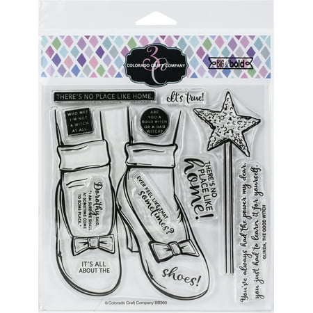UPC: 0810043853606 | Colorado Craft Company Clear Stamps 6 X6 -Ruby Slippers-Big & Bold