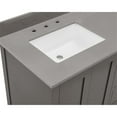 thumbnail image 6 of 61 in. Composite Stone Vanity Top in Concrete Gray with White Basins, 6 of 7