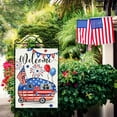 thumbnail image 5 of Welcome 4th of July Camping Patriotic Decorative House Flag, America Camper RV Stars Stripes Garden Yard Outside Decorations, American USA Campsite Outdoor Large Home Decor Double Sided 28 x 40, 5 of 6
