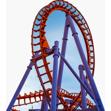 SP13239 Amusement Park Roller Coaster Loop Cardboard Cutout Standee Standup