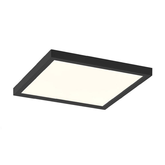 47524-026 Eurofase Lighting Troy - 18W 1 LED Square Flush Mount-1 Inch Tall and 9 Inch Wide-Black Finish