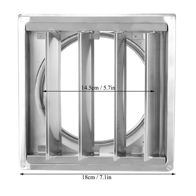 Conducta de Ventilacia de Acero inoxidable, Parrilla Cuadrada, Extractor de Salida de Aire, Cubierta de Ventilacia para el Hogar y la Cocina