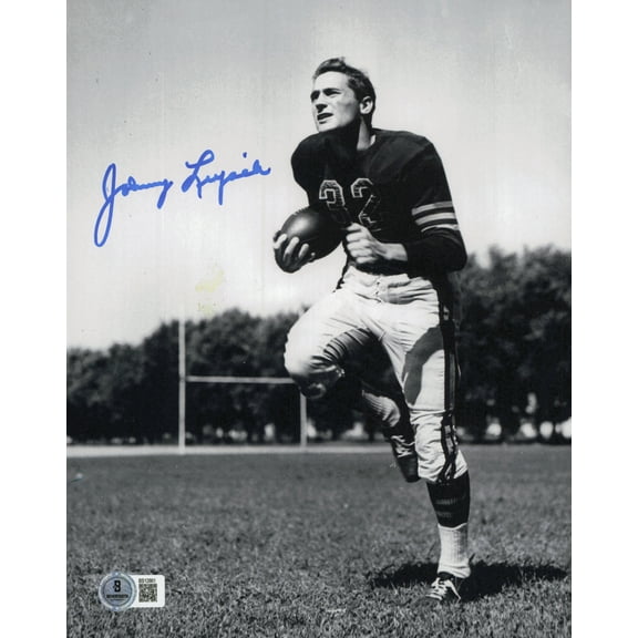 Johnny Lujack Autographed 8x10 Photo Notre Dame Fighting Irish Beckett BAS QR #BS12861