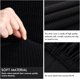 thumbnail image 3 of Black chair cover 6-pack seat covers suitable for living room, office, banquet, 3 of 5