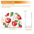 thumbnail image 4 of Yayeee Napkin Holder for Table Set of 2 Kitchen Paper Tissue Organization, White Apple Pattern, 4 of 8