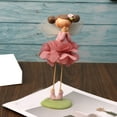 thumbnail image 6 of Apooke Cute Long Leg Girl Figurine Sculpture Resins Craft Standing Girl Statue Book Shelves Table Ornament Home Desktops Decors, 6 of 20