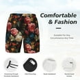 thumbnail image 3 of Daiia Rose Flowers Mens Swim Trunks Swim Shorts Quick Dry Swim Shorts with Mesh Lining Pockets-XX-Large, 3 of 9