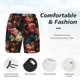 thumbnail image 3 of Balery Rose Flowers Bañador para hombre, shorts de playa de secado rápido con entrepierna y forro de compresión-Medium, 3 of 6