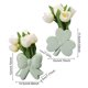 thumbnail image 5 of Jarrón de cerámica con lazo para flores, moderno jarrón con lazo para flores, para el hogar, la oficina, centro de mesa, jarrón decorativo con plantas florales., 5 of 7