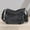 Black, variant on Unisex Denim Shoulder Bag Retro Multi-Layered Tote Purse & Crossbody, Blue Black