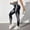 White, variant on Tummy Control Leggings for Women Color Block High Waist Hip Lifting Tapered Celsior Compression Leggings