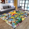 thumbnail image 2 of Alfombra de baño antideslizante de Pikachu, tapete rectangular de Pokemon, alfombra de franela para sala de estar, baño, dibujos animados Kawaii, Alfombra de puerta de cocina, decoración del hogar, 2 of 3