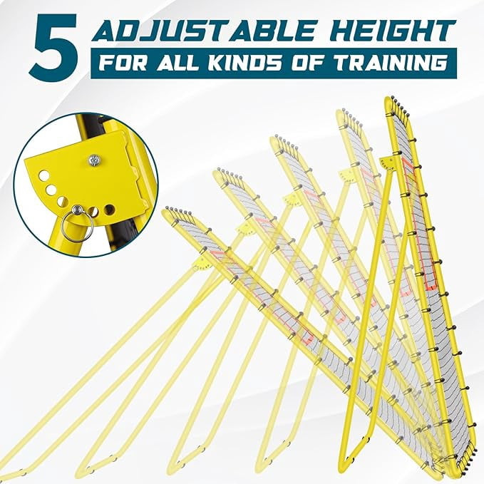 7x4FT Volleyball Rebounder Net,Angle Adjustable Volleyball Training Equipment for Hitting,Blocking,Serving,Setting