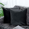 thumbnail image 3 of ShengRui 2 Pack Zippered Velvet Queen Pillowcases, Super Soft and Cozy Luxury Fuzzy Flannel Pillow Cases with Zipper, 20x30 Inches, Navy Blue, 3 of 7
