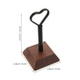 thumbnail image 2 of Raindrops Coffee Wood Photo Holder Stand with Metal Clip for Business Cards Table Sign Display, 2 of 8