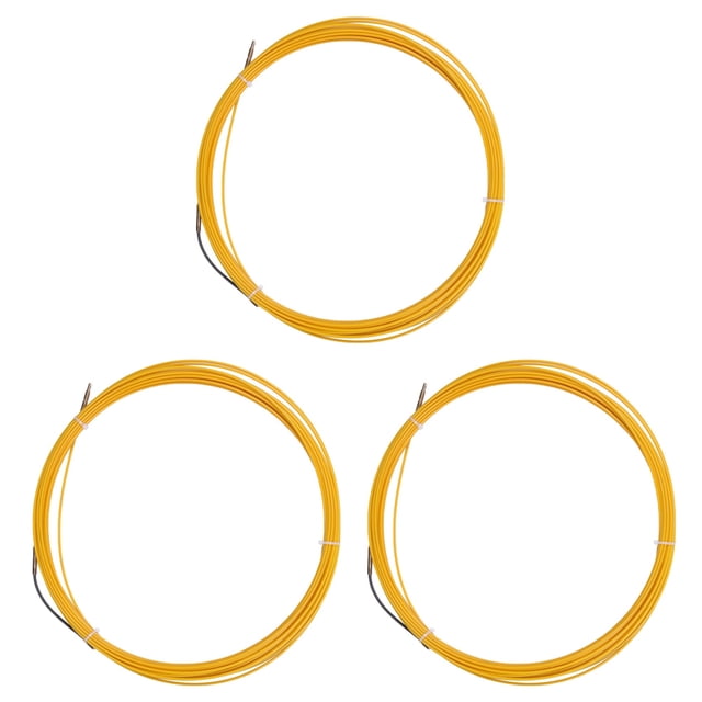 3pcs 20M 3mm Guide Device Fiberglass Electric Cable Push Pullers Duct Snake Rodder Fish Tape Wire