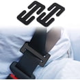 thumbnail image 1 of Ajustador de cinturón de seguridad de metal, posicionador de correa para el cuello y el hombro (negro), clip de bloqueo universal para una conducción cómoda Sincero Electrónica, 1 of 5