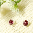 thumbnail image 5 of Wrapables® Gold Plated Crystal Heart Shaped Four Leaf Clover Pendant Necklace and Stud Earrings Jewelry Set, Rose Red, 5 of 7