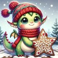 thumbnail image 1 of 5D DIY Con Dragón en La Nieve Del 30x30cm, 1 of 9
