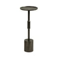 thumbnail image 4 of Kate and Laurel Truxton Modern Round Metal Drink Table, 9 x 9 x 22, Graphite, Industrial Cast Aluminum Pedestal Table for Use as Indoor Plant Stand or Living Room Decor, 4 of 8