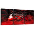 thumbnail image 4 of Gamer Canvas Wall Art Set of 3,Red and Black Gaming Artwork Posters Grey Video Game Room Decor Bathroom Pictures Wall Decor, 4 of 6