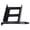Black-Full height, variant on Metal Hard Drive Mounting Bracket for 2.5in and 3.5in Drive Secure Installation with Vibrating Padding Design