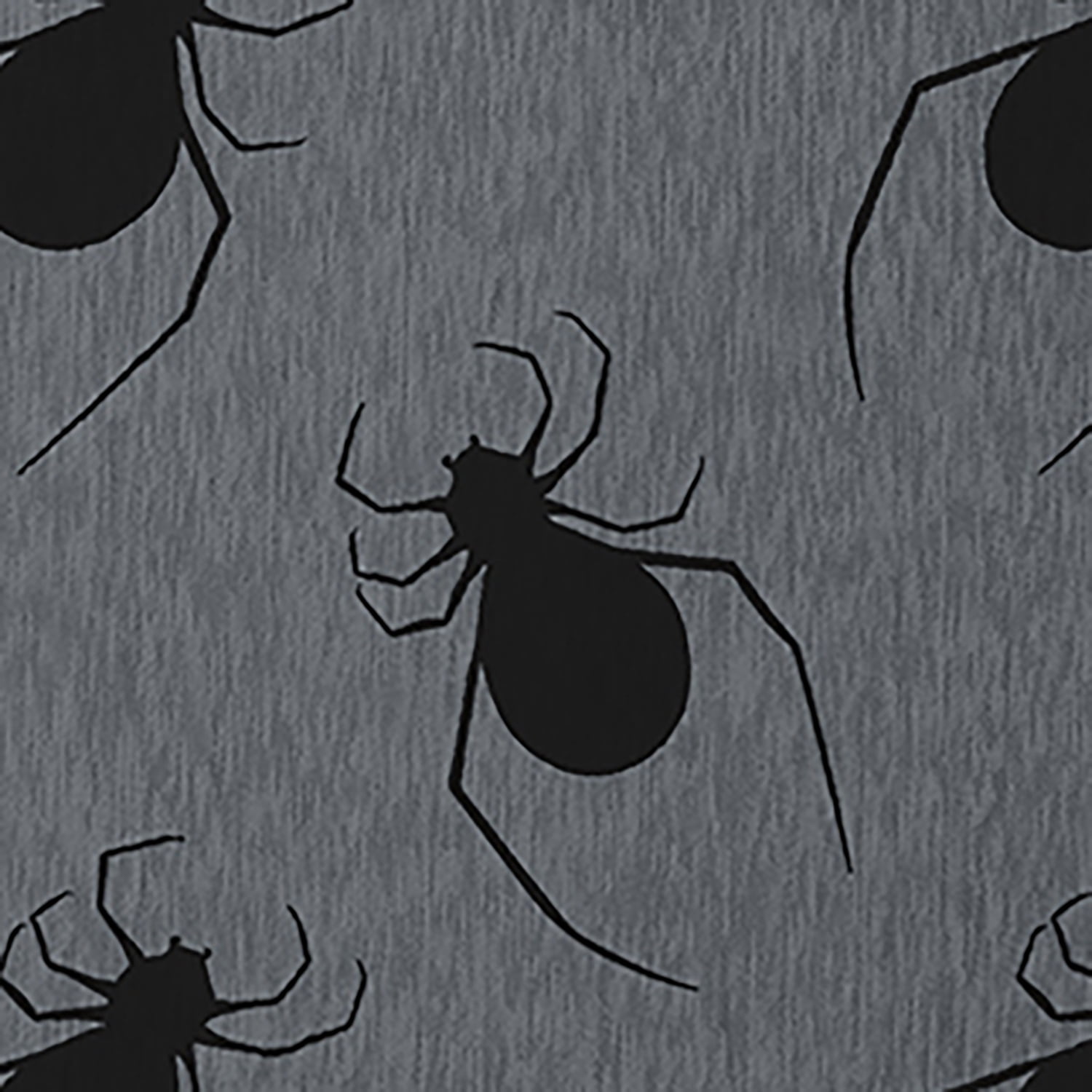 Simply Daisy Spider Pattern Steel Gray Halloween Chenille Area Rug, 18" x 30"