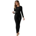 thumbnail image 3 of MINTREUS Thermal Underwear for Women Long Johns with Fleece Lined, Base Layer Women Cold Weather Top Bottom, 3 of 8
