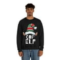 thumbnail image 4 of Cop Elf  Unisex Sweatshirt, S-2XL Christmas Holidays Elves Police Officer, 4 of 9