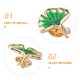 thumbnail image 3 of RUNROTOO 10Ud Broche Pin De Hoja Natural De Ginkgo Para Cardigans Y Abrigos, 3 of 6