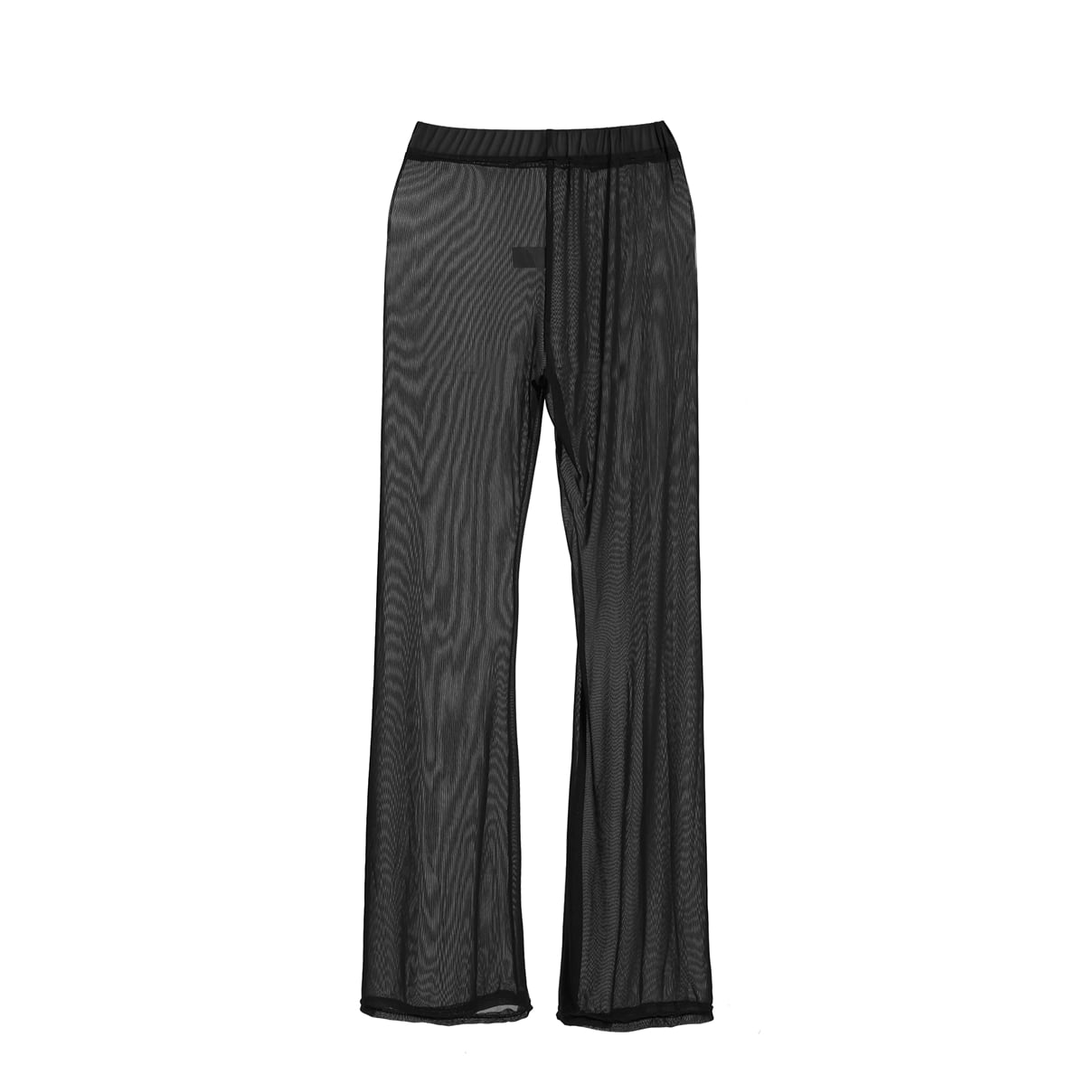 Mesh Ruffle Bottoms Loose Long Trousers 
