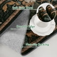 thumbnail image 6 of SORONO KATE 5'x7' Floral Bird Area Rugs for Living Room, Machine Washable Oriental Vintage Distressed Non Slip Soft Indoor Area Carpet, Forset Green, 6 of 7