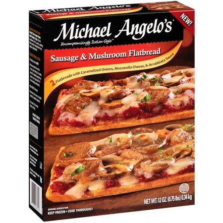 Michael Angelo's Sausage & Mushroom Flatbread, 12 oz