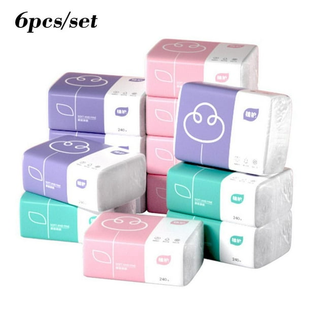 Extra Thick 4-Ply Portable Facial Tissues Napkin Sanitary Handkerchief Paper