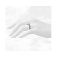 thumbnail image 4 of 1.00 T.C.W Round Shaped Genuine Diamond Stunning Wedding Eternity Band for Women Solid 14K White Gold Size 3.5, 4 of 7