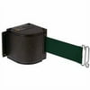 Lavi Industries 50-3016M-WB-18-FG Quick Mount Safety Barricade, 18 ft. Retractable Belt Extension - Wrinkle Black