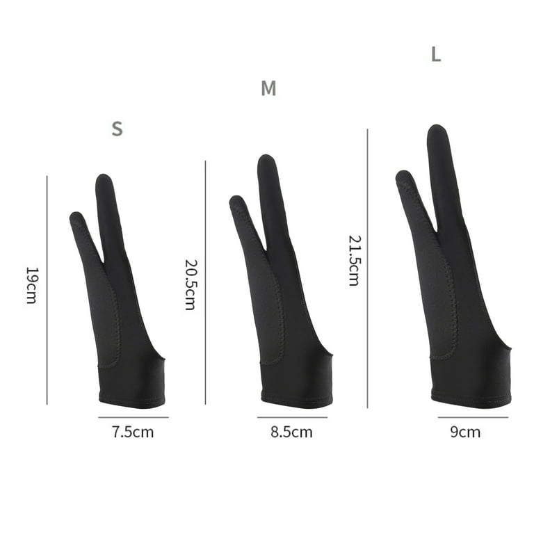 1 Pcs Drawing Gloves Breathable Prevent Mess Up Anti-mistouch Function  Artist Gloves Stretchy Soft Fabric Prote 