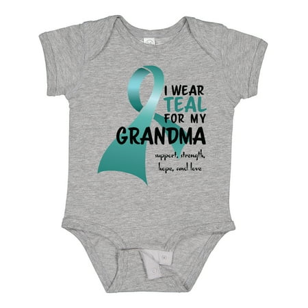 

Inktastic I Wear Teal for My Grandma Gift Baby Boy or Baby Girl Bodysuit