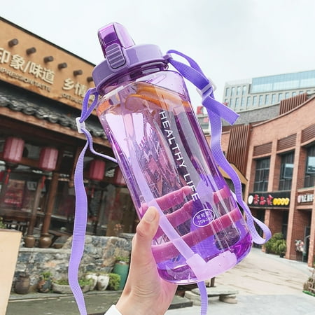 

Livesture Large capacity portable plastic sports bottle Purple M