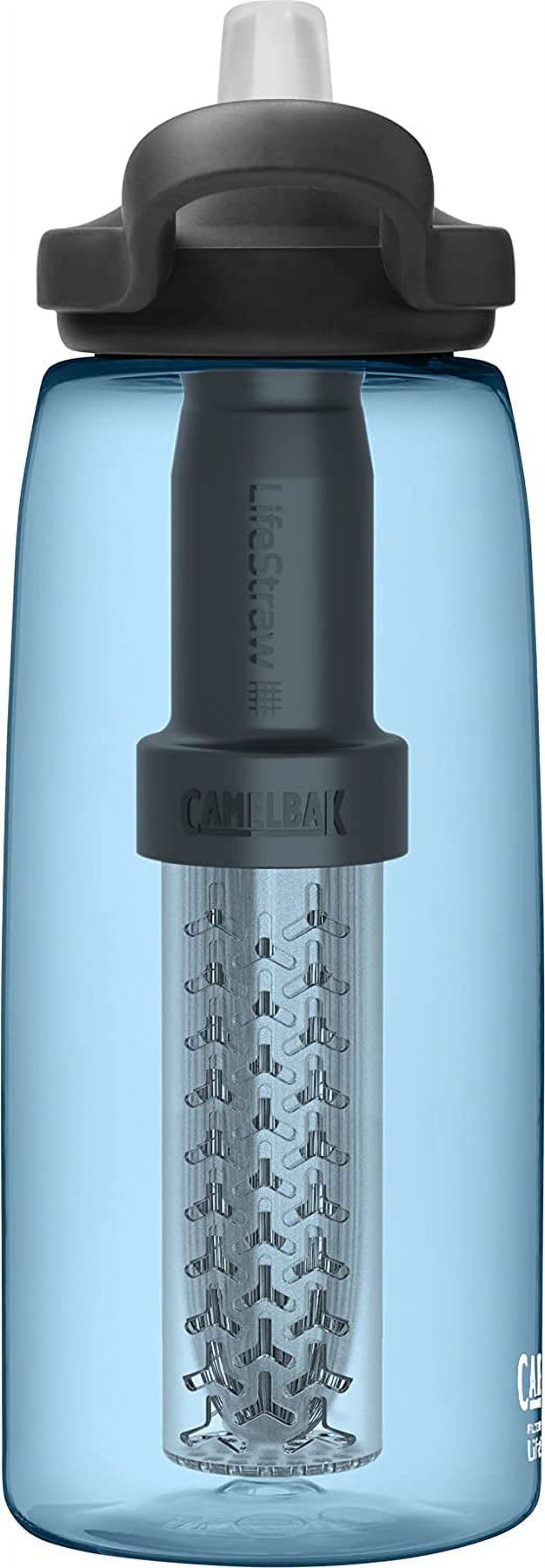 CamelBak 32oz Eddy+ Vacuum Insulated Stainless Steel Water Bottle filtered  by Life Straw - White