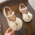 thumbnail image 1 of Zapatos de cuero para niñas, zapatos de princesa de suela blanda de verano para niñas, zapatos de rendimiento de primavera y otoño para niñas pequeñas, zapatos de estudiante, 1 of 6