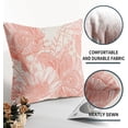 thumbnail image 6 of Vintage Flowers Pillow Covers 18x18 Inch Set of 2 Coral Floral Leaves Decorative Square Throw Pillows for Couch Rustic Square Pillow Cases Home Decor for Living Room Sofa Porch Outdoor, 6 of 6