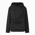 thumbnail image 4 of NOLDARES Womens Dog Pouch Hoodie with Kangaroo Pocket Oversized Pet Carrier Sweatshirts Animal Holder Long Sleeve Pullover,Black,XXL, 4 of 5