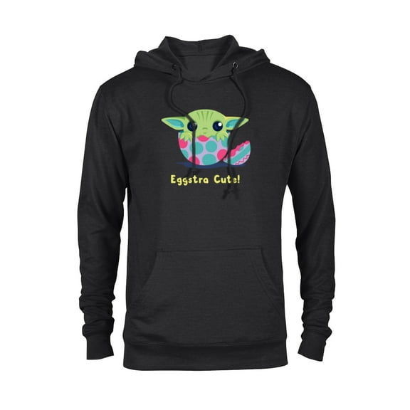 Star Wars The Mandalorian Grogu Easter Eggstra Cute! - Pullover Hoodie for Adults - Customized-Black